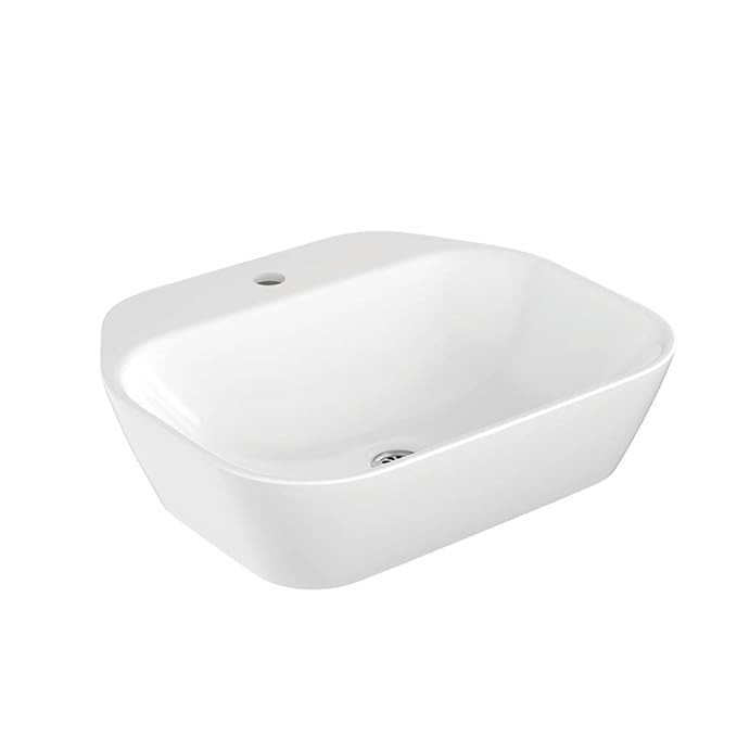 Kohler Span Square Vessel, Over counter, White, 536MM X 457MM